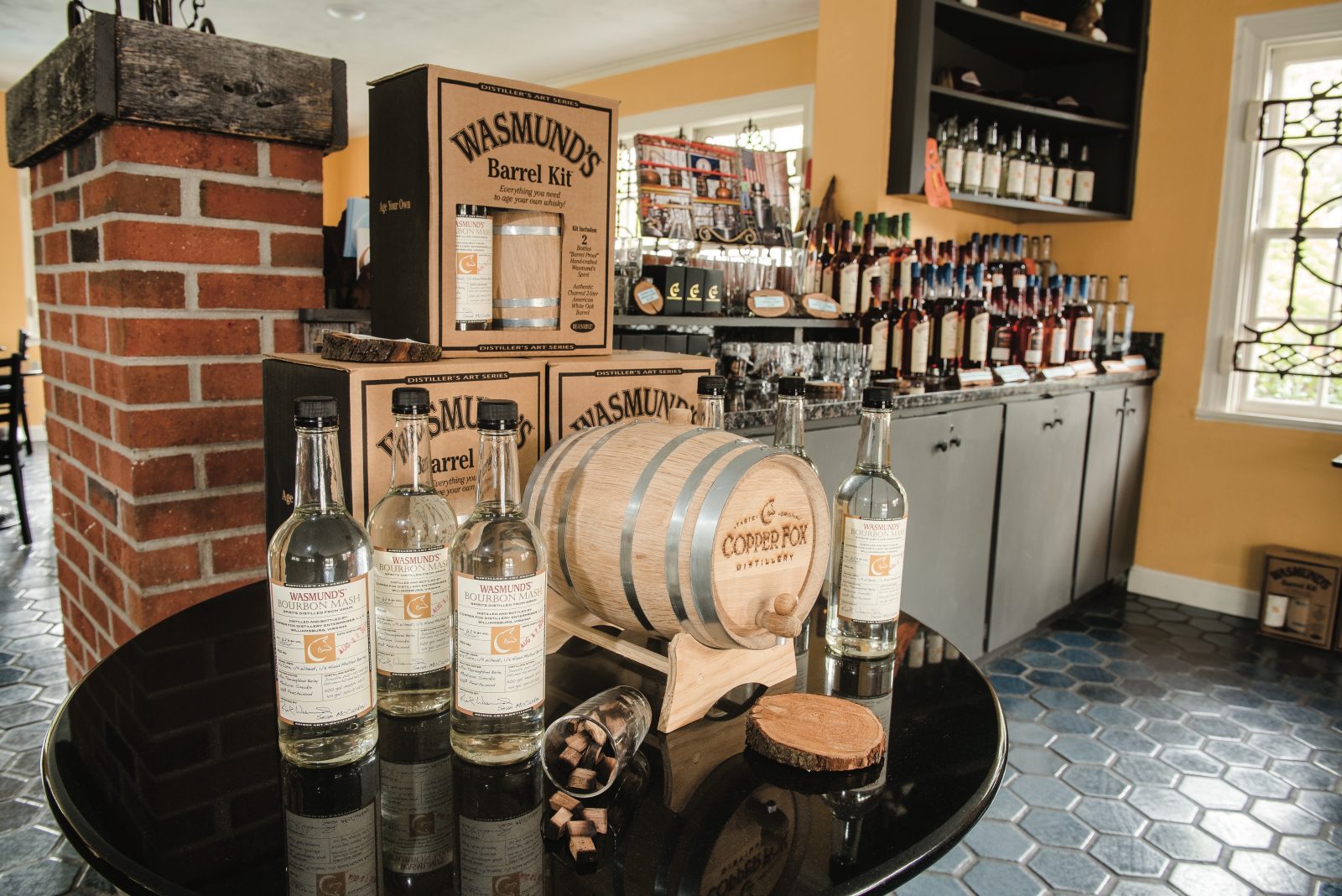 Copper Fox tasting room, distillery, Williamsburg