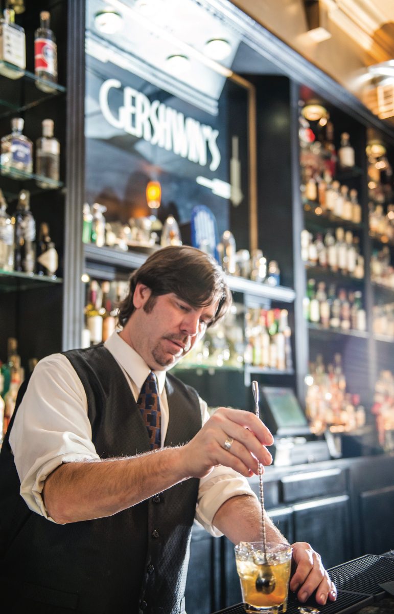 cocktails at Gershwin's in Norfolk