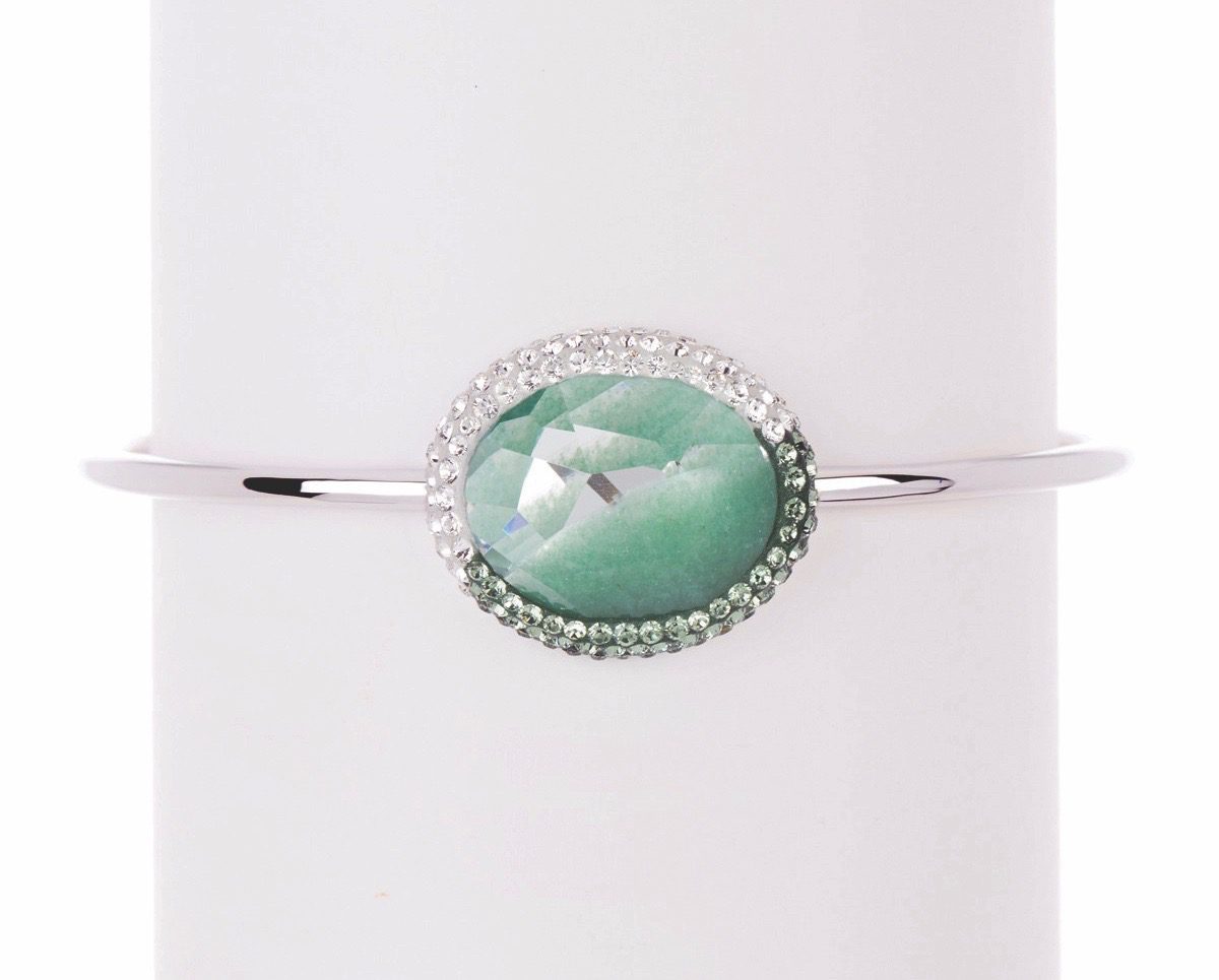 Swarovski Allure Collection crystal and gemstone oval bracelet